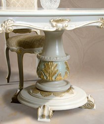 Casa Padrino table à manger baroque de luxe blanc / crème / multicolore / or 700 cm - Immense table de salle à manger de style baroque - Meubles de salle à manger baroques - Fabriqué en Italie