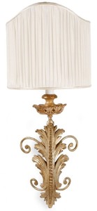 Casa Padrino applique murale baroque de luxe argent antique / marron / blanc 17 x 17 x H. 43 cm - Magnifique applique de style baroque - Luminaires baroques - Qualité de luxe - Fabriquée en Italie
