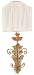 Casa Padrino luxury baroque wall lamp antique silver / brown / white 17 x 17 x H. 43 cm - Magnificent wall light in baroque style - Baroque lights - Luxury Quality - Made in Italy