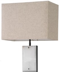 Casa Padrino lampada da tavolo di lusso alabastro / bronzo / beige 50 x 29 x A. 95 cm - Lampada da scrivania con paralume rettangolare - Lampade da tavolo di lusso - Lampade da scrivania di lusso