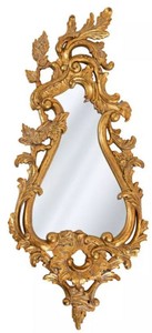 Handgefertigter Luxus Barock Spiegel Wandspiegel Antik Gold