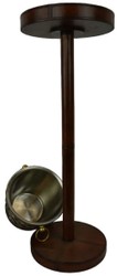 Casa Padrino refroidisseur de vin de luxe avec support marron foncé / laiton Ø 27 x H. 95 cm - Refroidisseur de champagne - Accessoires gastronomie - Accessoires restaurant - Accessoires d'hôtel