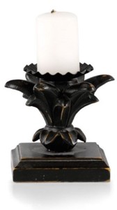 Luxus Barock Kerzenhalter Kerzenständer Antik Schwarz
