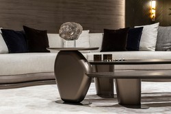 Casa Padrino mesa auxiliar de salón de lujo bronce A. 55 cm - Mesa de hotel - Muebles de salón - Muebles de hotel - Calidad de lujo