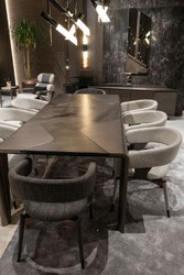 Casa Padrino espejo de pared de lujo marrón oscuro / bronce 50,6 x 7 x A. 140,3 cm - Espejo de salón - Espejo de hotel - Muebles de salón - Muebles de hotel - Muebles de lujo - Interior de lujo