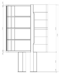 Casa Padrino vitrine de luxe marron foncé / bronze 105,95 x 48,15 x H. 170 cm - Vitrine avec porte - Meubles d'hôtel - Meubles de luxe - Collection de luxe
