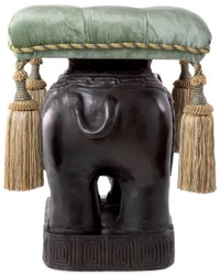 Luxus Aluminium Hocker Sitzhocker Elefant Bronze Türkis Gold