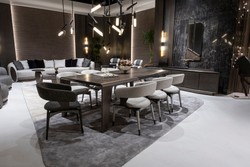 Casa Padrino table à manger de luxe marron foncé / bronze 235 x 110 x H. 77 cm - Table de salle à manger rectangulaire - Meubles de salle à manger - Meubles d'hôtel - Meubles de luxe