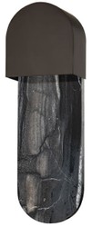 Casa Padrino luxury marble LED wall lamp black 13.34 x 8.26 x H. 40.64 cm - Living room wall light - Hotel wall light - Restaurant wall light - Luxury lights - Luxury interior