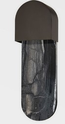 Casa Padrino luxury marble LED wall lamp black 13.34 x 8.26 x H. 40.64 cm - Living room wall light - Hotel wall light - Restaurant wall light - Luxury lights - Luxury interior