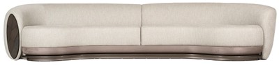 Casa Padrino Luxus Sofa Grau / Dunkelbraun / Bronze 370 x 103 x H. 76 cm - Wohnzimmer Sofa - Hotel Sofa - Wohnzimmer Möbel - Hotel Möbel - Luxus Möbel - Luxus Kollektion