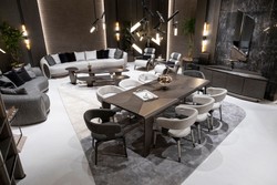 Casa Padrino table d'appoint d'échecs de luxe marron foncé / blanc / beige / bronze 50 x 50 x H. 70 cm - Table d'appoint de salon - Table d'hôtel - Meubles de salon - Meubles d'hôtel