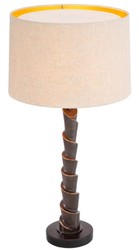 Casa Padrino lampe de table de luxe bronze / noir / crème H. 80 cm