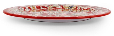 Casa Padrino Luxus Keramik Teller 6er Set Rot Ø 32 cm - Made in Italy