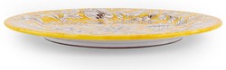 Casa Padrino conjunto de 6 platos de cerámica de lujo amarillo Ø 32 cm - Hecho en Italia Casa Padrino conjunto de 6 platos de cerámica de lujo amarillo Ø 32 cm - Hecho en Italia