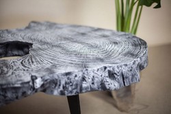 Casa Padrino table basse de luxe gris / noir 100 x 60 x H. 50 cm