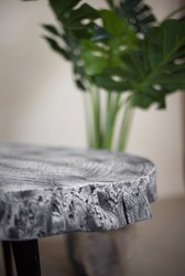 Casa Padrino table basse de luxe gris / noir 100 x 60 x H. 50 cm