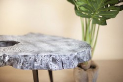 Casa Padrino table basse de luxe gris / noir 100 x 60 x H. 50 cm