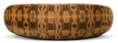 Casa Padrino Luxus Sofa Schwarz / Beige / Mehrfarbig 260 cm