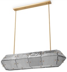 Casa Padrino Luxury Chandelier Antique Brass / Gray 130 cm