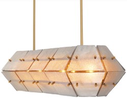 Casa Padrino Luxury Chandelier Antique Brass / Gray 130 cm