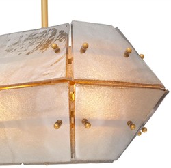 Casa Padrino Luxury Chandelier Antique Brass / Gray 130 cm
