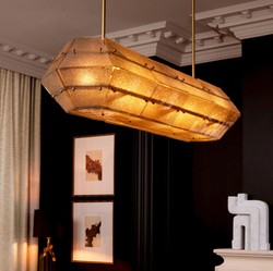 Casa Padrino Luxury Chandelier Antique Brass / Gray 130 cm