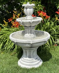 Casa Padrino Fuente Barroco Gris Ø 65 x A. 100 cm