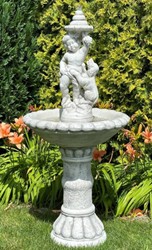 Casa Padrino Baroque Fountain Gray Ø 63 x H. 137 cm