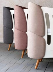 Casa Padrino Cama de Bebé de Lujo Blanco / Gris / Natural 145 cm
