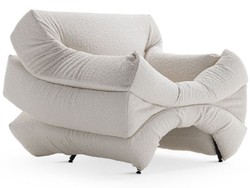 Casa Padrino Luxury Designer Armchair Cream / Black - Made in Italy