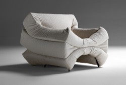 Casa Padrino Luxury Designer Armchair Cream / Black - Made in Italy