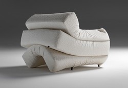 Casa Padrino Luxury Designer Armchair Cream / Black - Made in Italy