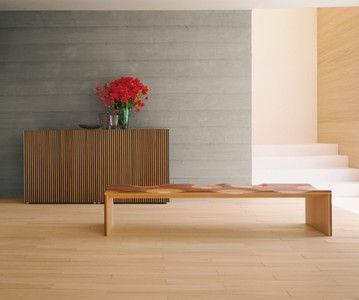 Casa Padrino Luxus Sitzbank Braun / Naturfarben 200 cm - Made in Italy