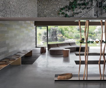 Casa Padrino Luxus Sitzbank Braun / Naturfarben 200 cm - Made in Italy
