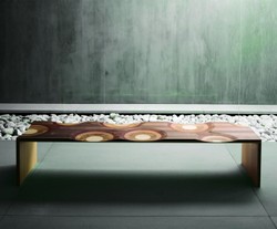 Casa Padrino Banco de Lujo Marrón / Natural 200 cm - Hecho en Italia