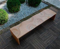 Casa Padrino Banc de Jardin de Luxe Naturel / Marron 200 cm - Fabriqué en Italie