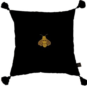 Casa Padrino Luxus Deko Kissen Biene Schwarz Gold Casa Padrino Luxus Deko Kissen Biene Schwarz Gold