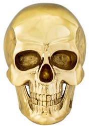 Philipp Plein Luxus Designer Deko Totenkopf Gold