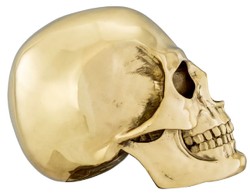 Philipp Plein Luxus Designer Deko Totenkopf Gold