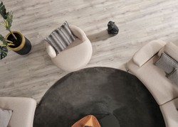 Casa Padrino poltrona di lusso beige / nero Ø 95 x A. 88 cm