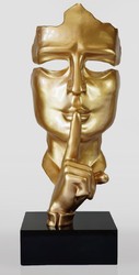 Casa Padrino XXL decorative sculpture gold / black H. 190 cm