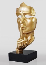Casa Padrino XXL decorative sculpture gold / black H. 190 cm