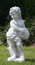 Casa Padrino ensemble de sculptures décoratives de jardin Art Nouveau de 4 gris H. 70 cm