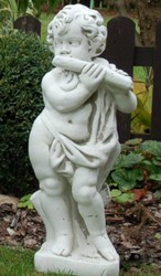 Casa Padrino ensemble de sculptures décoratives de jardin Art Nouveau de 4 gris H. 70 cm