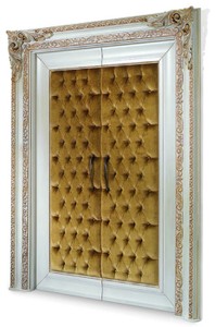 Casa Padrino luxury baroque double apartment door ivory / gold 176 cm - Made in Italy