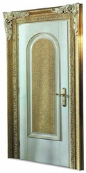 Casa Padrino luxury baroque apartment door white / gold 129 cm - Made in Italy