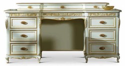 Casa Padrino tavolo da trucco barocco di lusso avorio / oro 173 cm - Fatto in Italia