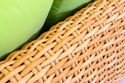 Casa Padrino Luxus 2er Gartensofa Naturfarben / Grün 194 cm