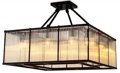 Casa Padrino lampe de couverture de salon de luxe bronze 80 cm